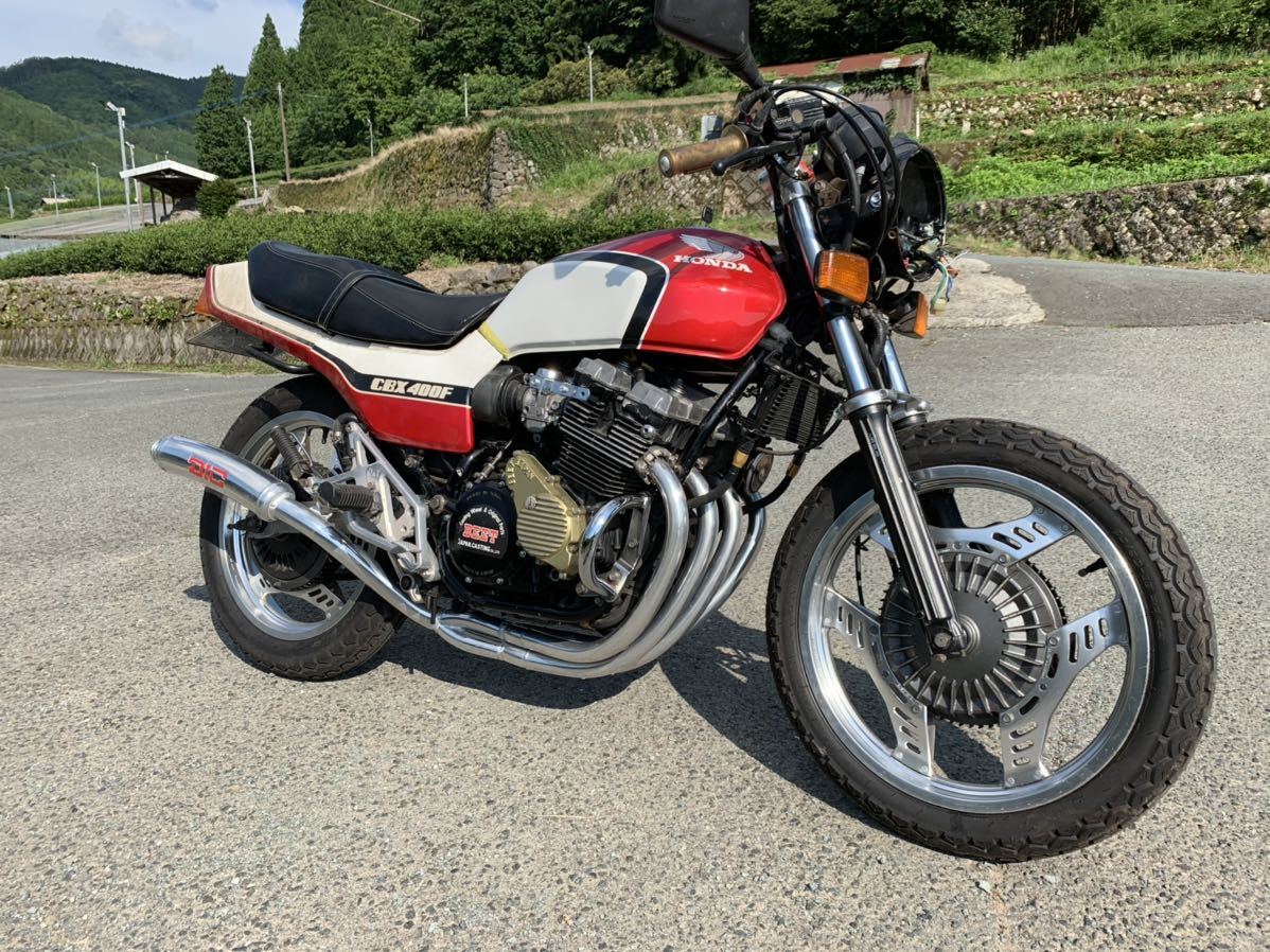 A CBX400F 紀の国屋 黒鉄45パイ CBX400F CBX400f 紀伊国屋マフラー