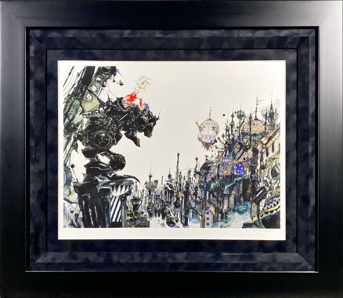 ☆真作保証☆天野喜孝☆漆☆セミオーダー☆WATER WARRIOR☆人気作家