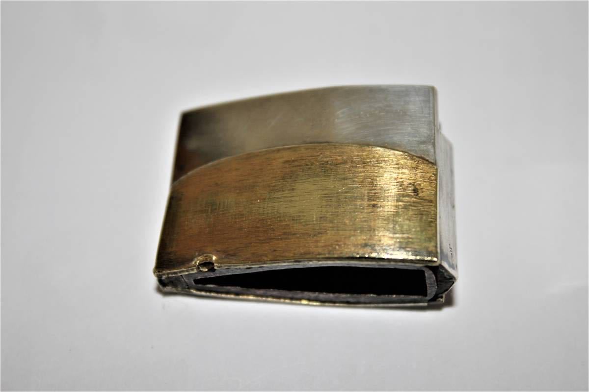 日本刀装具 金着せ 二重鎺 はばき Yahoo!オークション -「金着せはばき