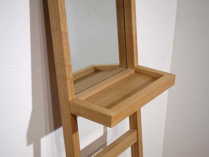 IDEE イデー LADDER MIRROR ラダーミラー タモ無垢材 縦長ミラー 姿見