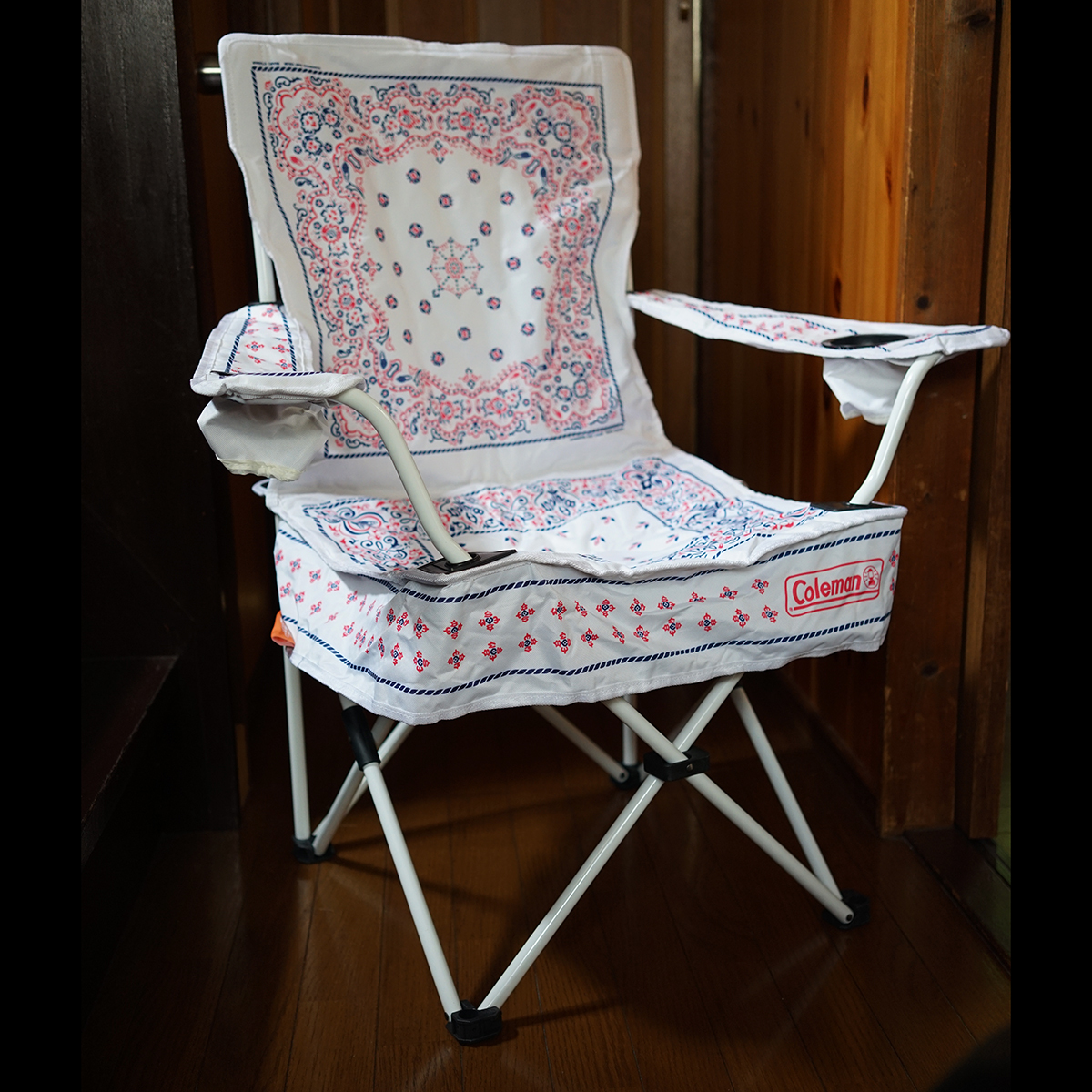 Coleman×BEAMS ダブルチェアー（バンダナ・ホワイト） Coleman BEAMS