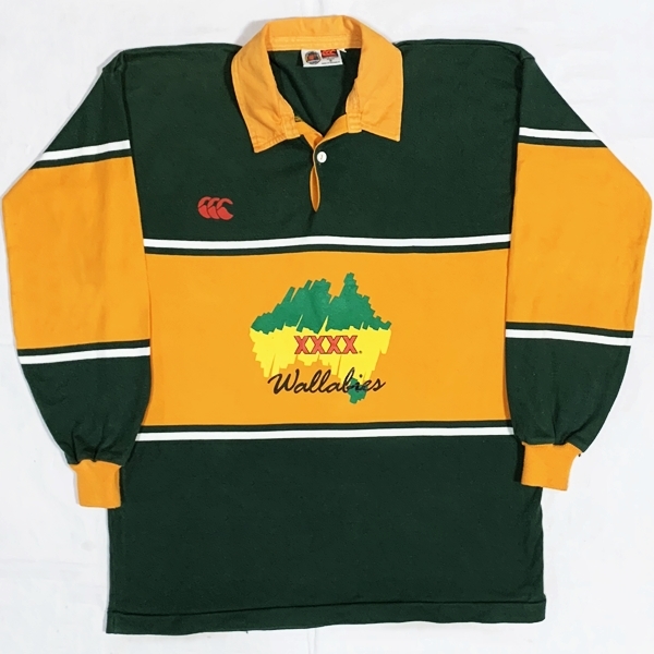 ラグビー オーストラリア代表 ワラビーズ 長袖 ラガーシャツ ジャージ
