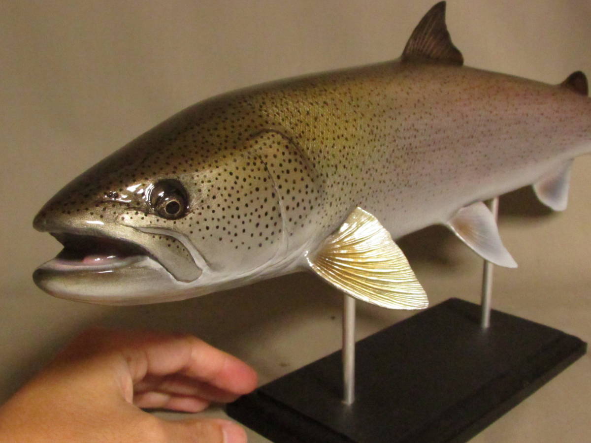 ハンドメイド 27cmミヤベイワナ フィギュア レプリカ 魚釣り