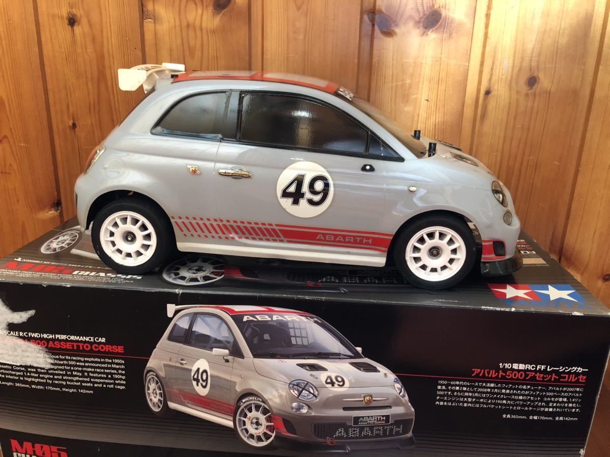 Tamiya R⁄C 1⁄10 FIAT タミヤ 1/10 フィアット アバルト500 アセット