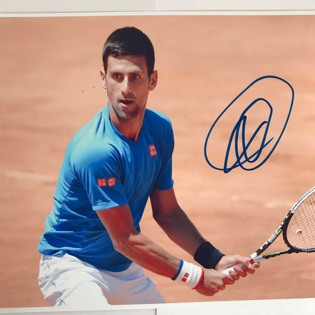 男子テニス チャンピオン 証明書付き ノバク ジョコビッチ 直筆サイン