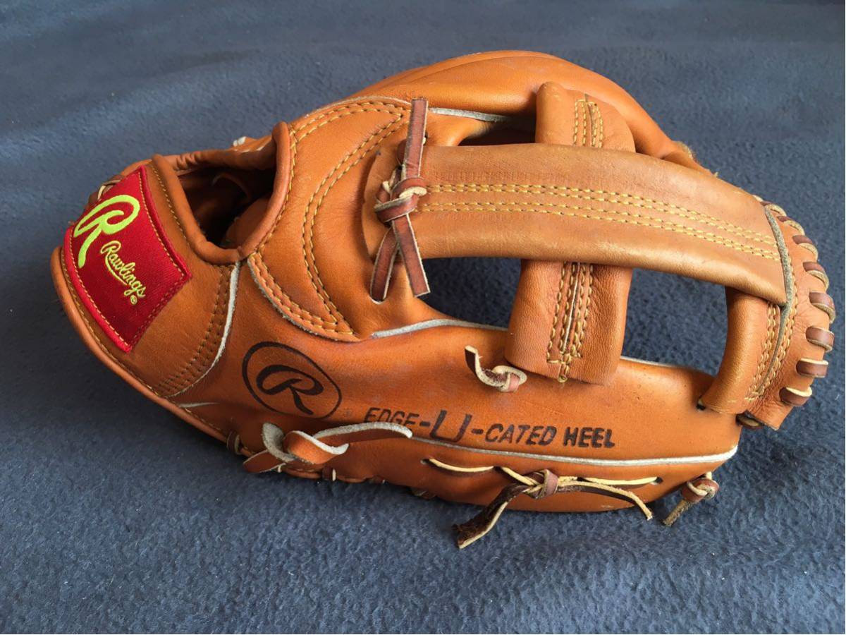 本革、未使用に近いRawlings 軟式グローブ U-Cated Heel 本革、未使用