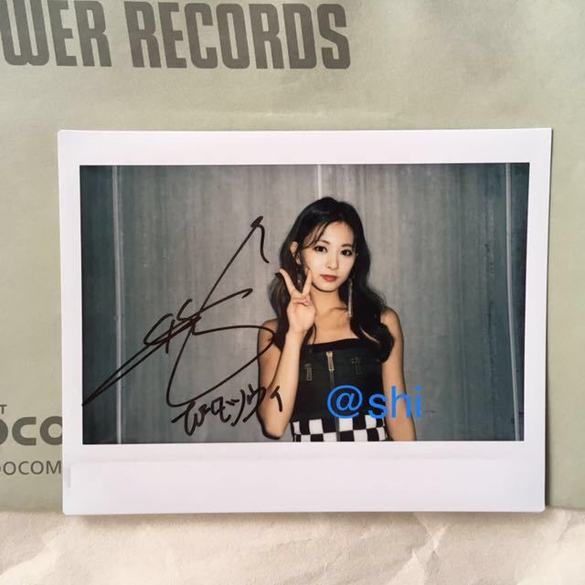 TWICE サナ サイン入り チェキ タワレコ TWICE ENEMY チェキ 直筆