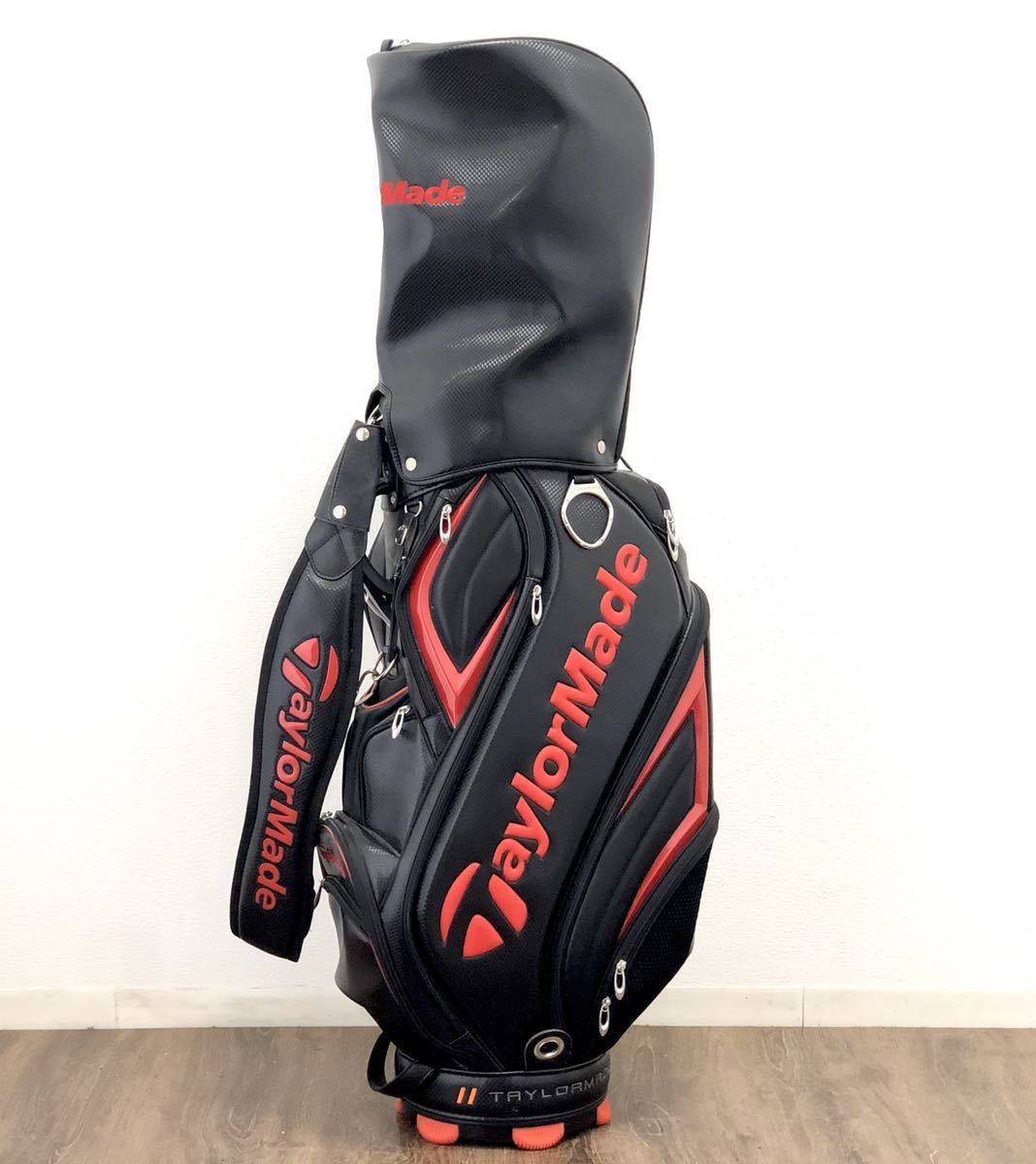 TaylorMade キャディバッグ ブラック/レッド テーラーメイド キャディ