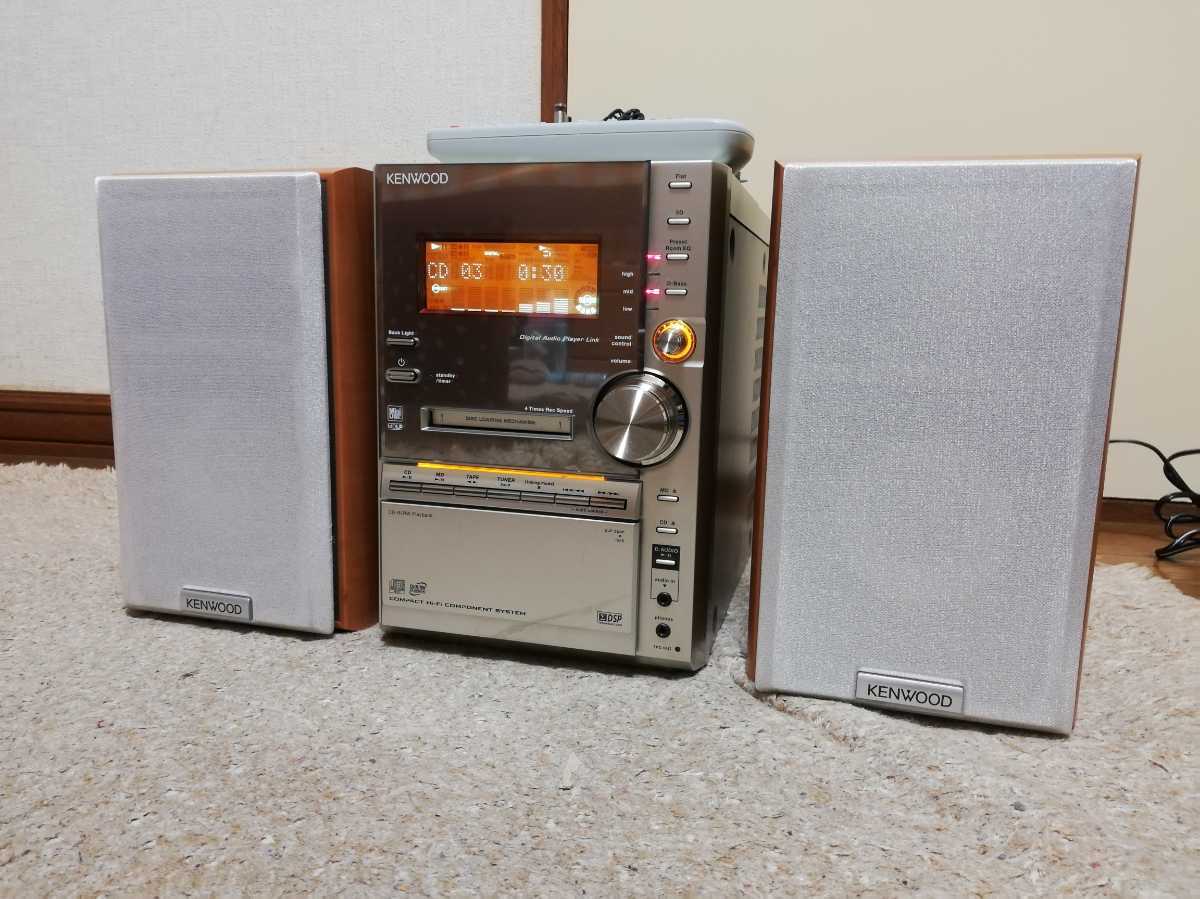 KENWOOD ケンウッド RXD-SL3MD コンポシステム リモコン付 CD MD