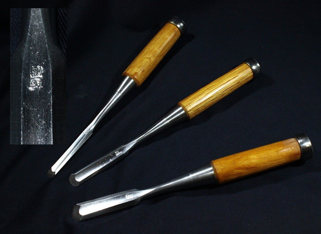 大工道具本職用鑿7丁まとめ売り