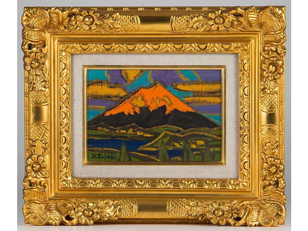 田崎広助 田崎廣助磁彩画 陶板絵画 田崎広助 田崎廣助磁