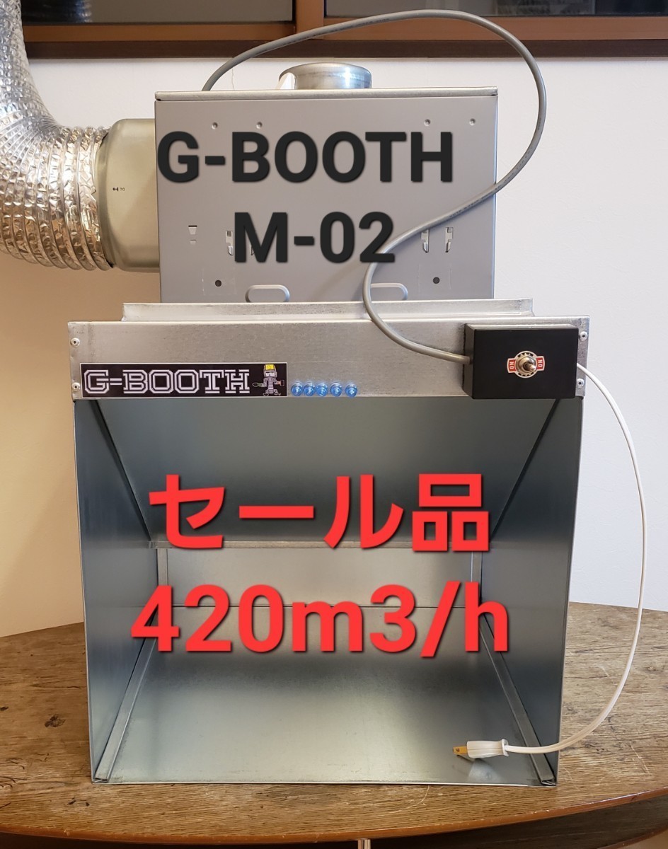 最新G-BOOTH S-03 コンパクト塗装ブース実用新案 大風量475m3/h