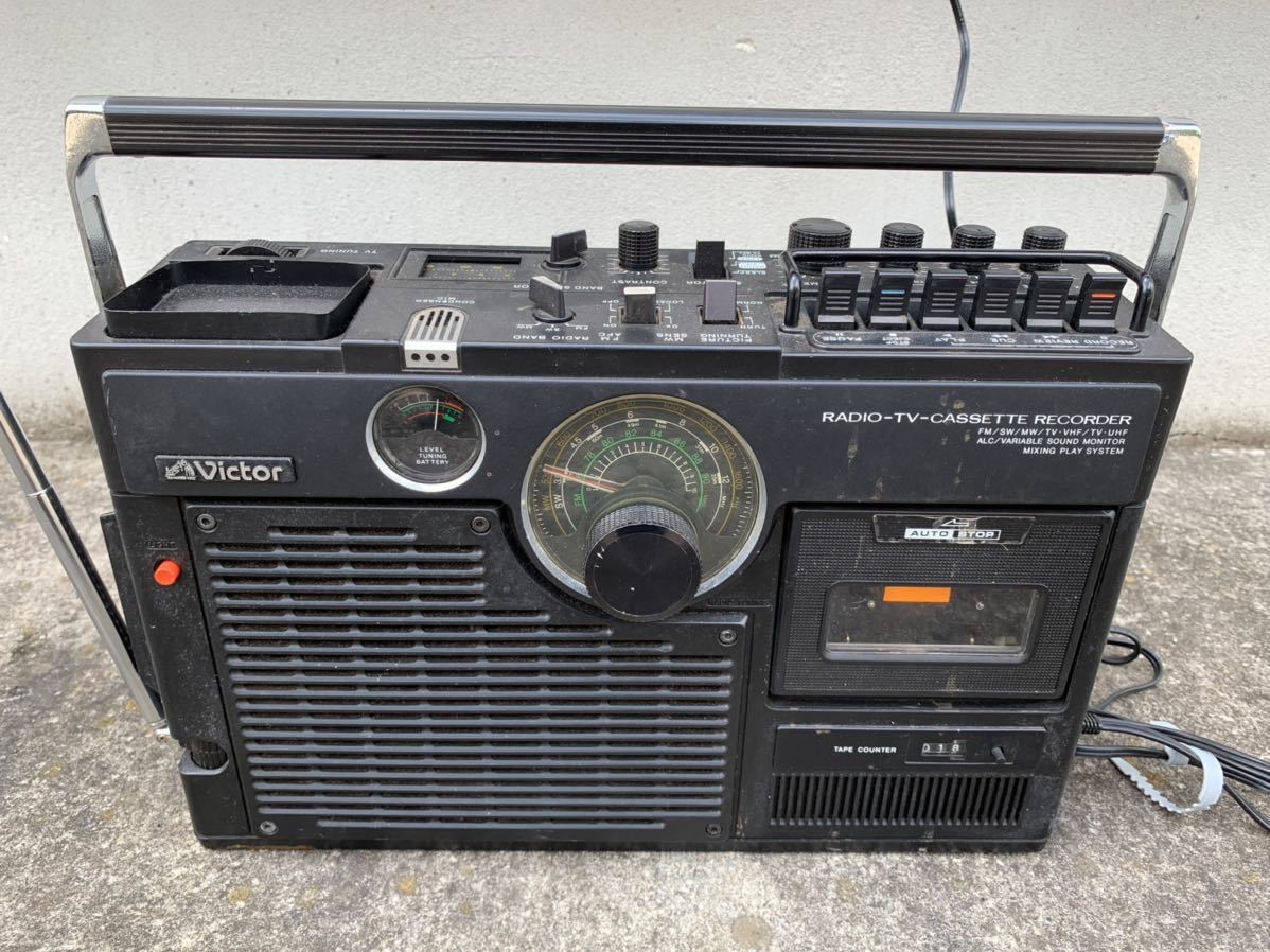1977年 victor M-66 レトロ テレビラジカセ 1977年 victor M-66 レトロ