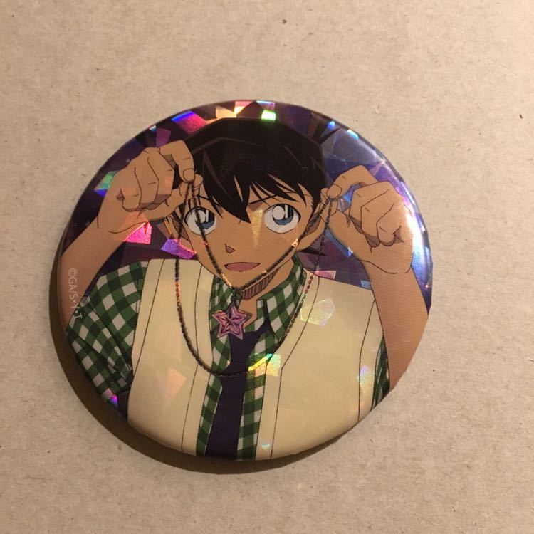 コナン缶バッジホログラムノーマル非売品希少レア工藤新一2点