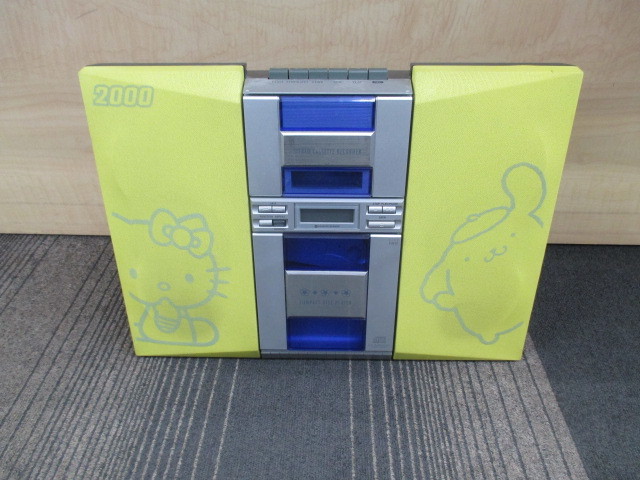 未使用品 ハローキティとポムポムプリンのフラットCDコンポ #a68