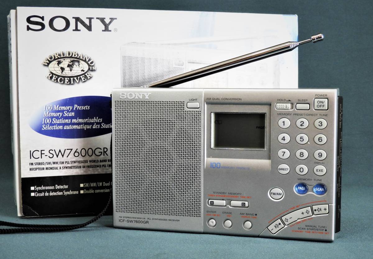 Sony BCLラジオ ICF-SW7600 ワールドバンドレシーバー 通電OK SONY