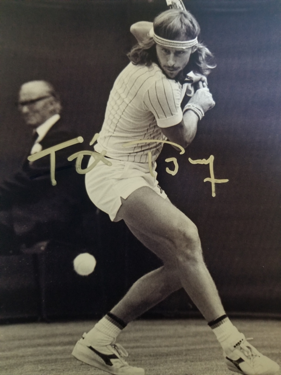 男子テニス チャンピオン 証明書付 ジョン・マッケンロー 直筆サイン