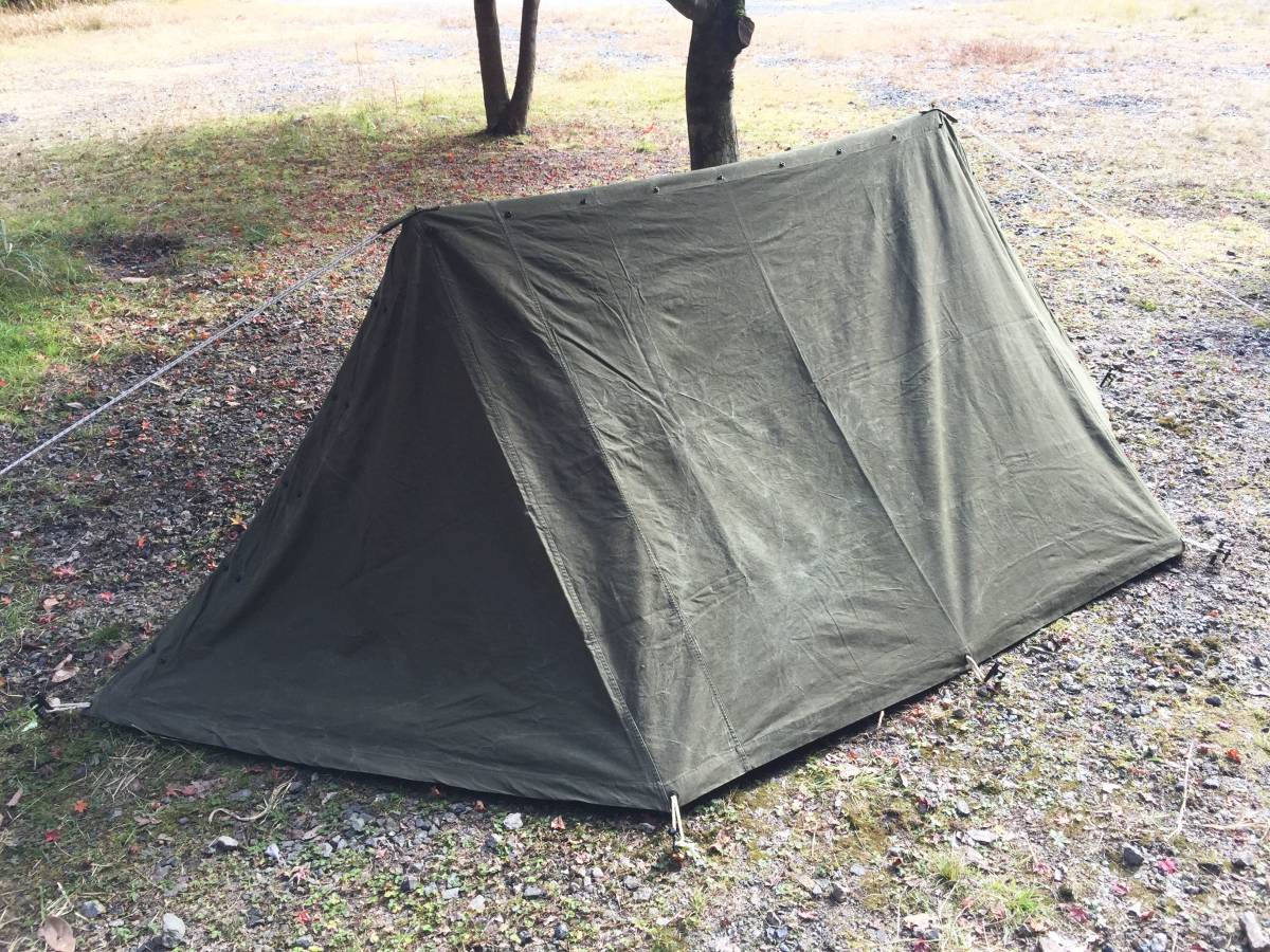 アメリカ軍 USパップテント シェルターハーフ 軍幕