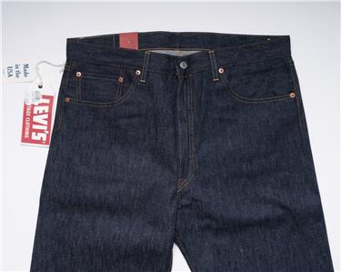 LVC Levi's Vintage Clothing Big E 1955 501 XX Raw Selvedge Denim