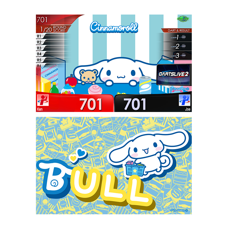 Sanrio characters ダーツセット with DARTSLIVE CARD
