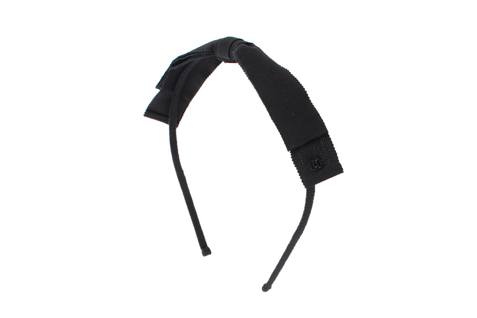 カチューシャ ココマーク リボン 黒 ブラック 新品同様