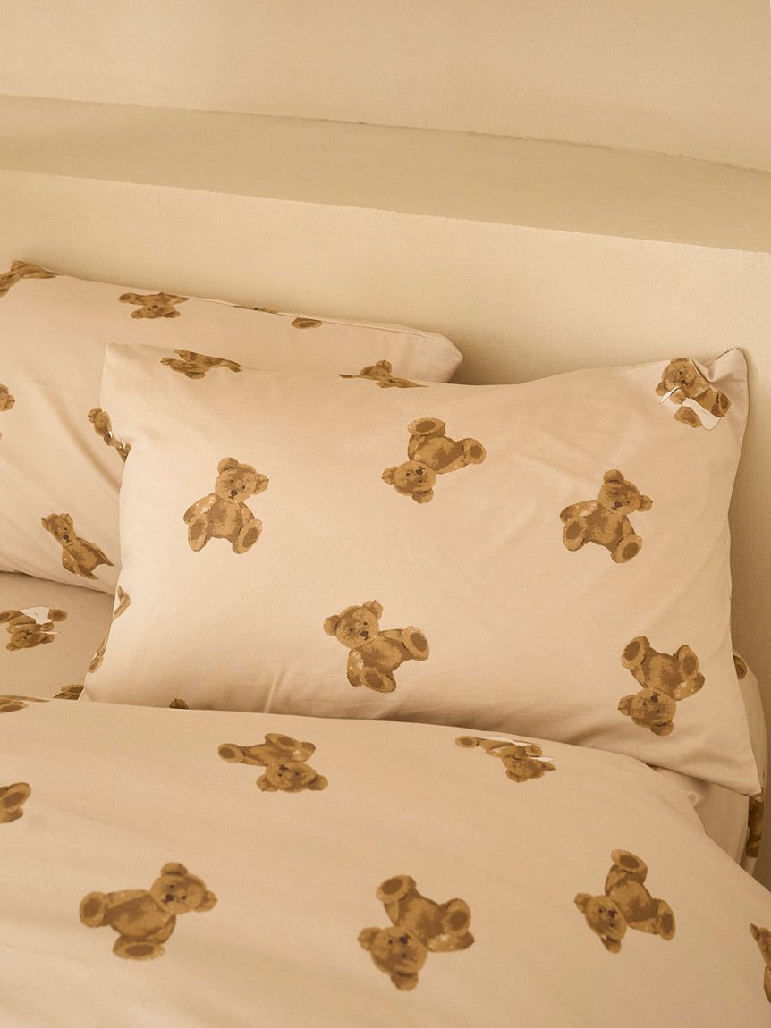 Sleep】ベア柄ピローケース(枕カバー)｜ルームウェア・パジャマ通販の