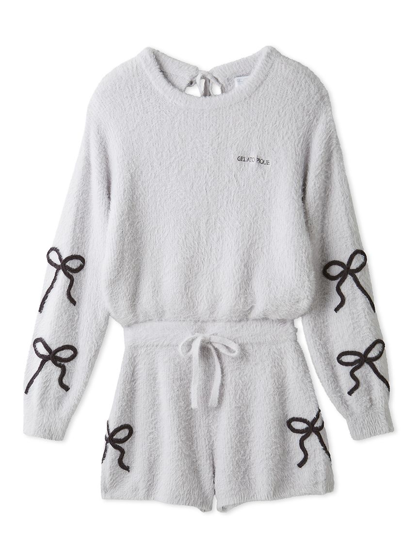 リボンフェザーロンパース(ワンピース)｜ルームウェア・パジャマ通販の