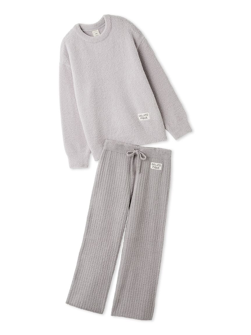 カラフルパウダープルオーバー＆ベビモコリブロングパンツセット