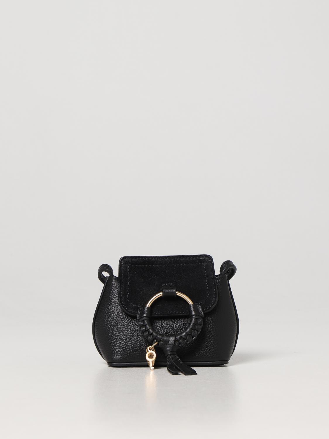 See by Chloé Joan bag in grained leather - Black | CHS23SPB15330
