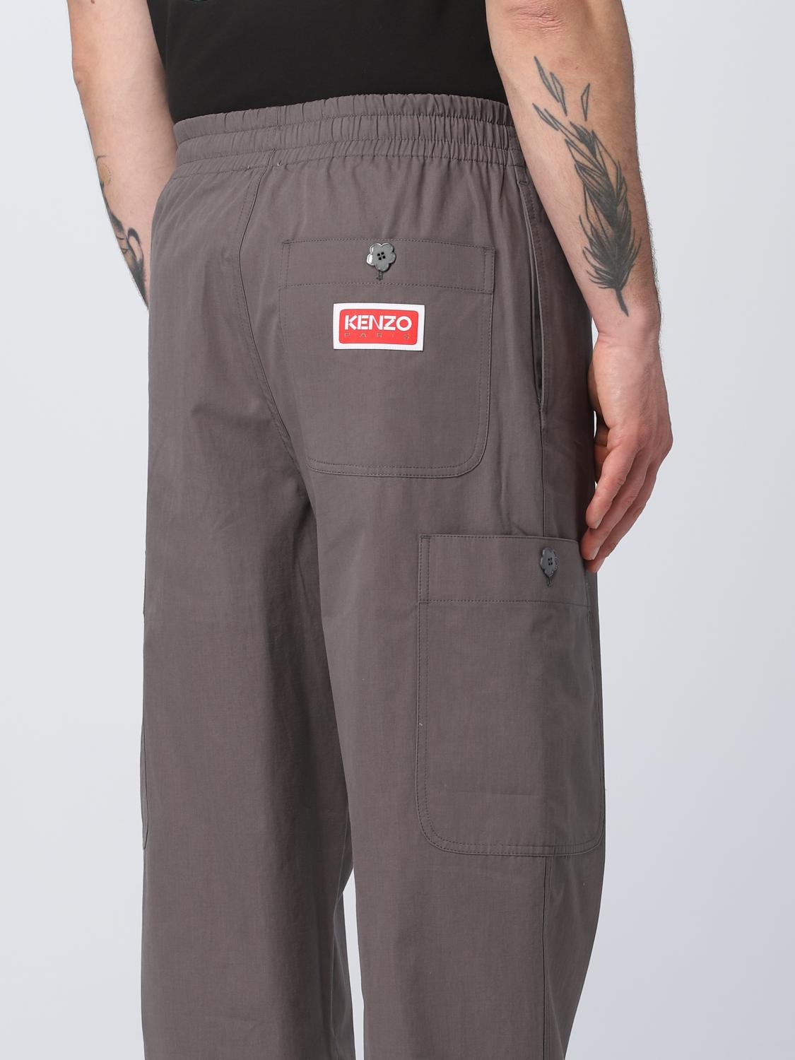 Kenzo パンツ メンズ - グレー | FD55PA5019RO | GIGLIO.COM