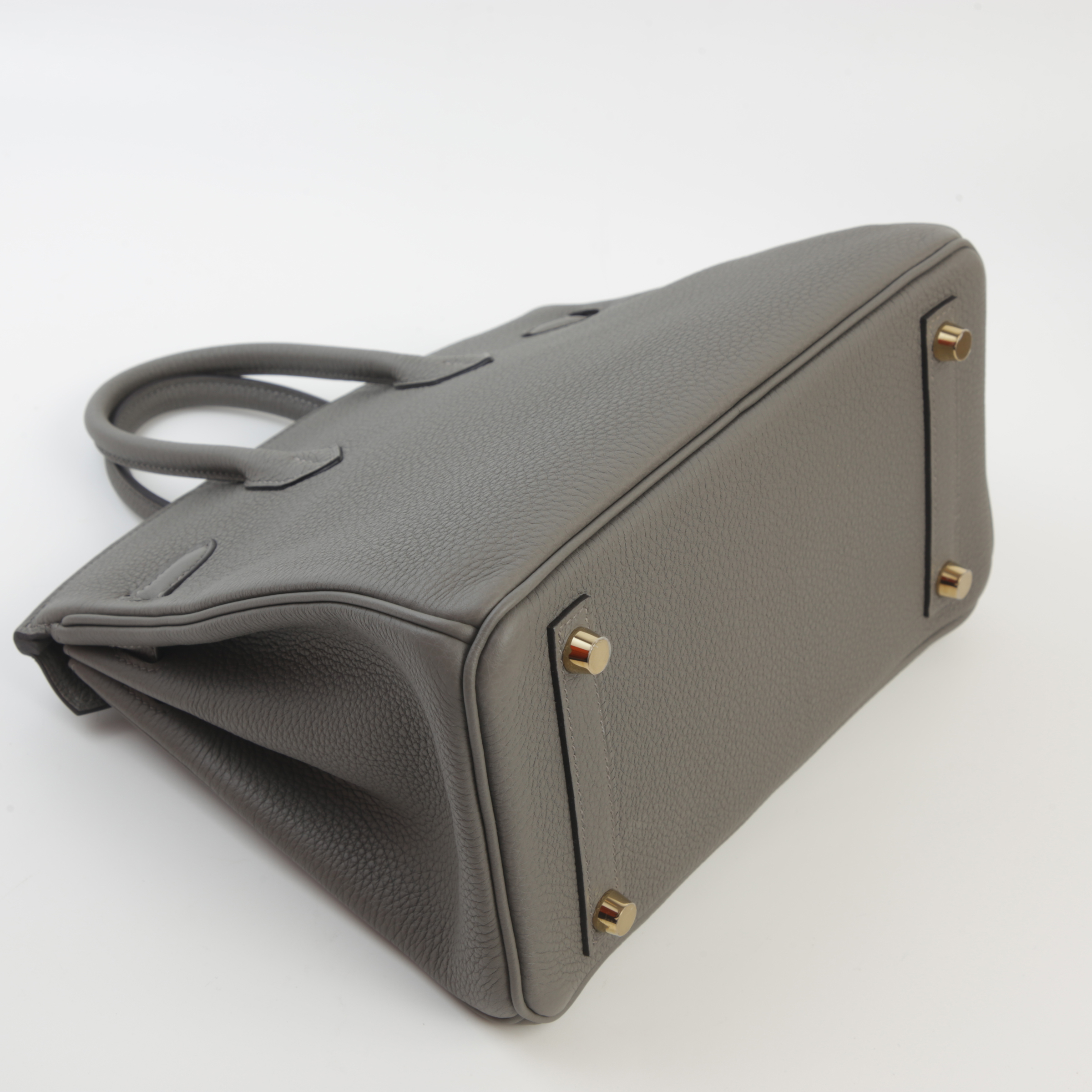 Brand New ( Rank N ) HERMÈS Birkin 25 Gris Meyer (0L) Togo