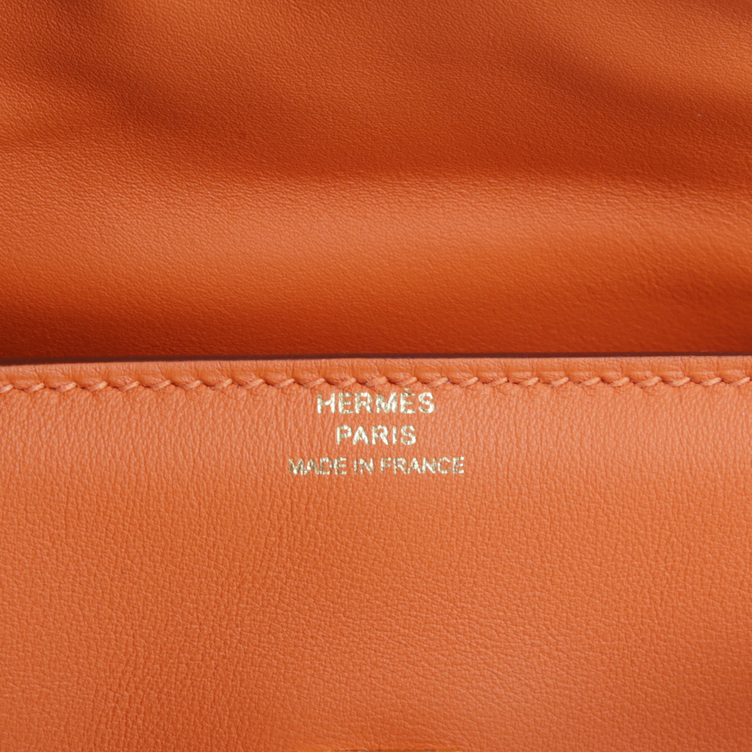 ランク N 新品 HERMÈS エルメス ケリードール オレンジ (93) ローズ