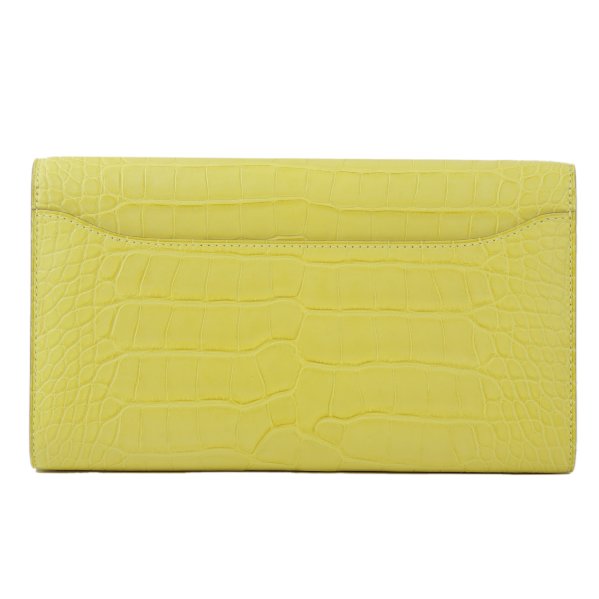 Unused ( Rank NS ) HERMÈS Constance To Go Lime (9R) Alligator
