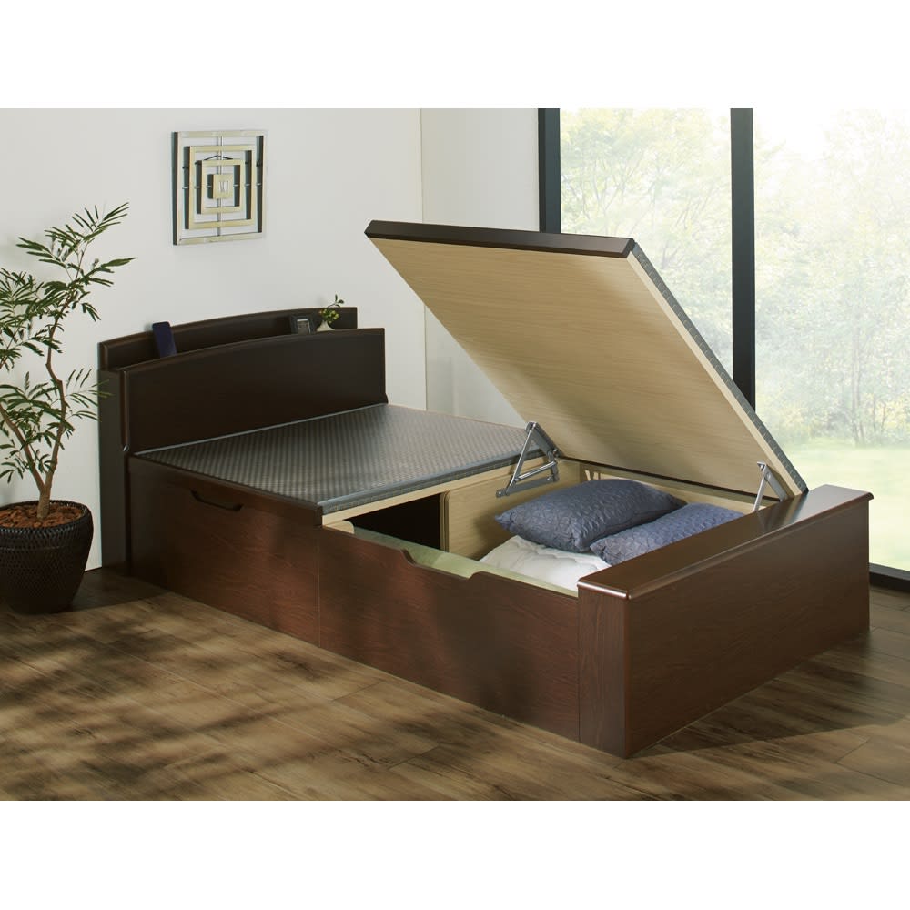 aoiさま専用】ニトリ 跳ね上げ式セミダブルベッドフレーム aoiさま専用