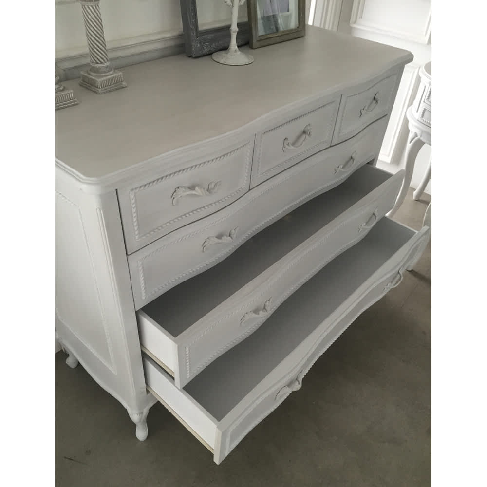 シャビーシック ホワイト フレンチ収納家具シリーズ チェスト 幅120