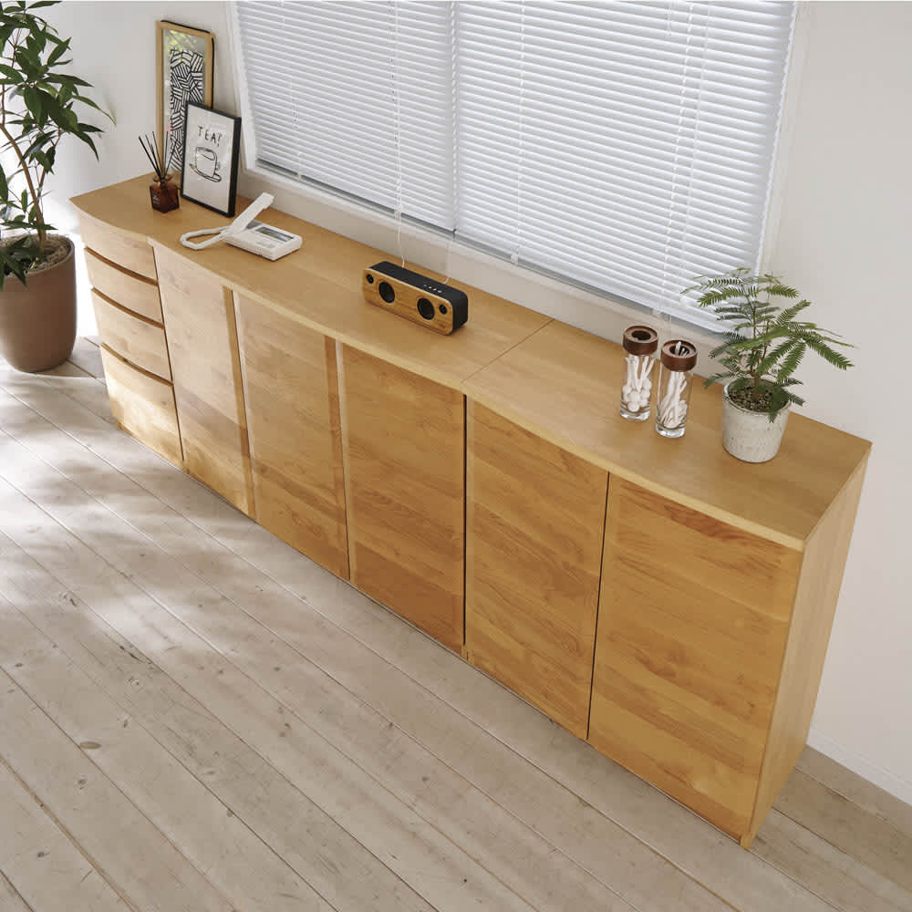 アルダー天然木 アールデザインブックシェルフ 幅80.5高さ90cm 通販