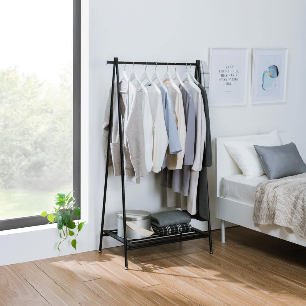 スチール製A型ハンガーラック 幅90cm奥行46cm高さ152cm 通販 - ディノス