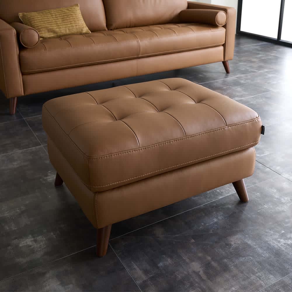 Ostrava/オストラヴァ 革張りソファ オットマン 通販 - ディノス