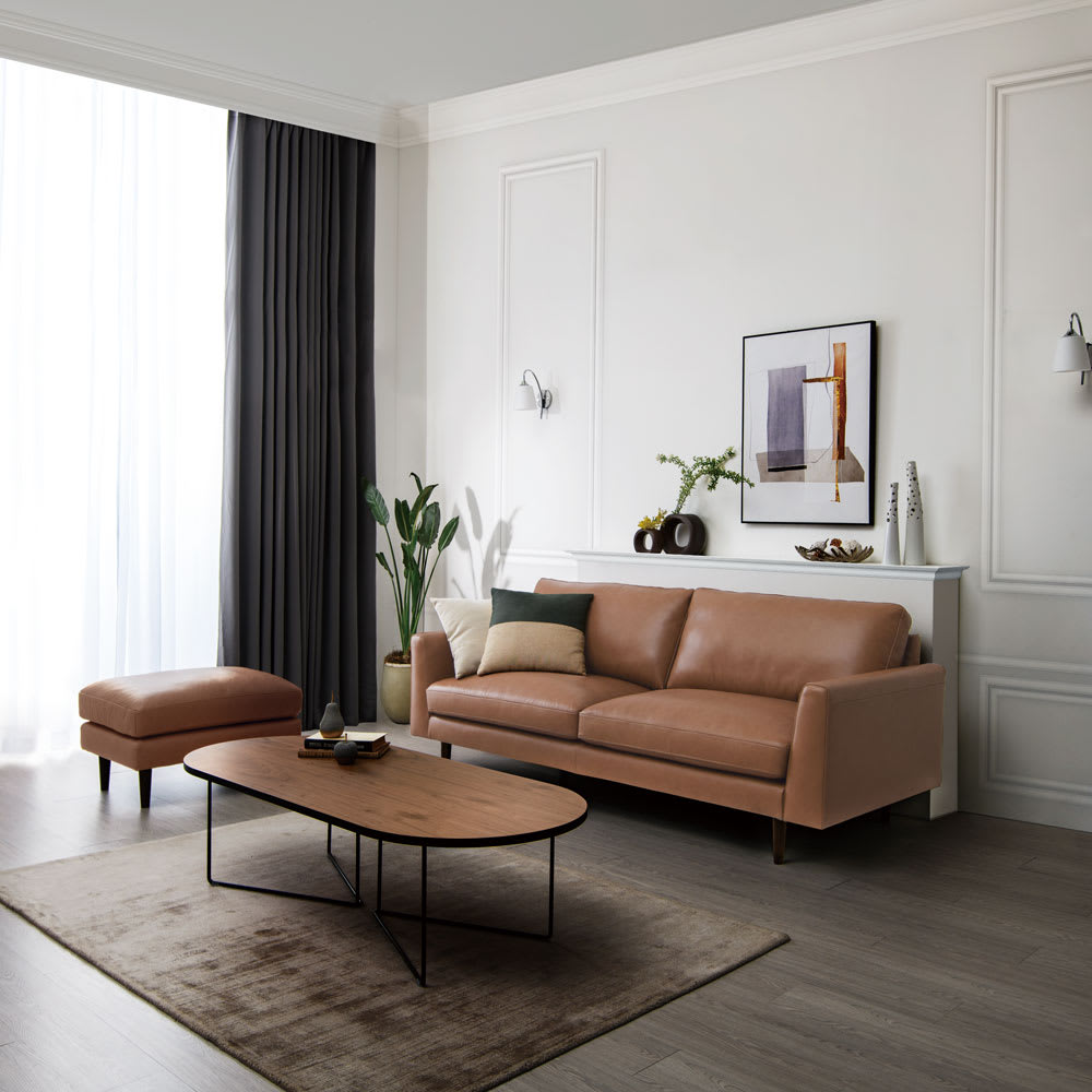 Serum/セラム 総革張りソファ オットマン 幅70cm 通販 - ディノス