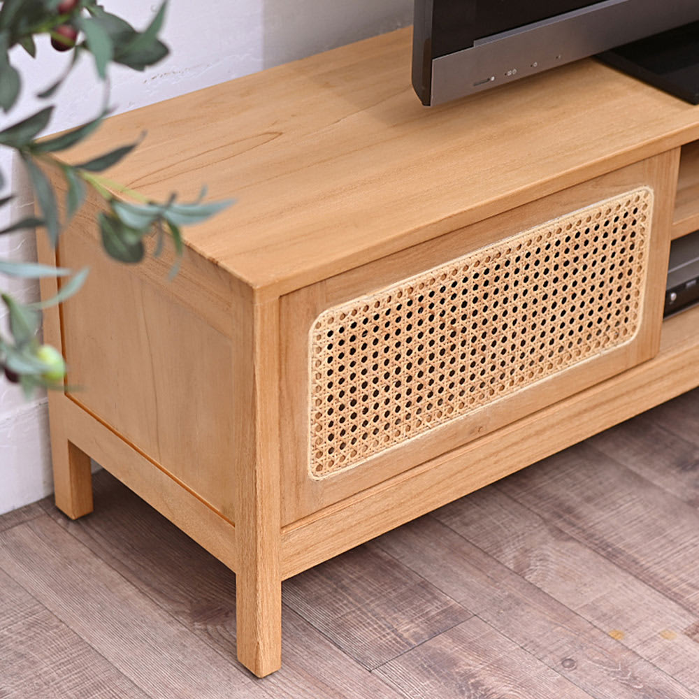 幅150cm］テレビ台 完成品 【ラタンと天然木シリーズ】 通販 - ディノス