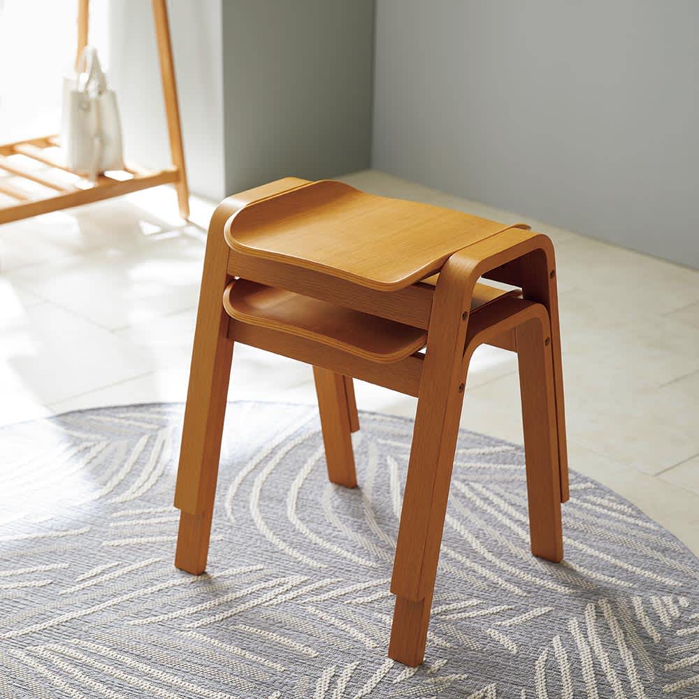 プライウッドスタッキングスツール2脚組 通販 - ディノス