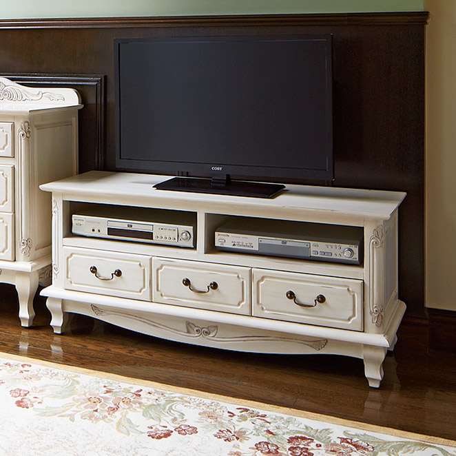 テレビ台 幅113高さ51cm 【アンティーク調クラシックシリーズ】 通販