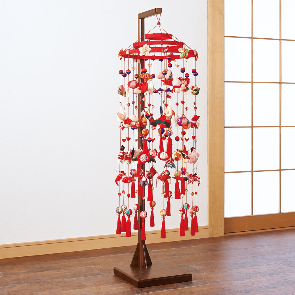 地球屋〉ちりめんつるし雛飾り 3段21本 通販 - ディノス