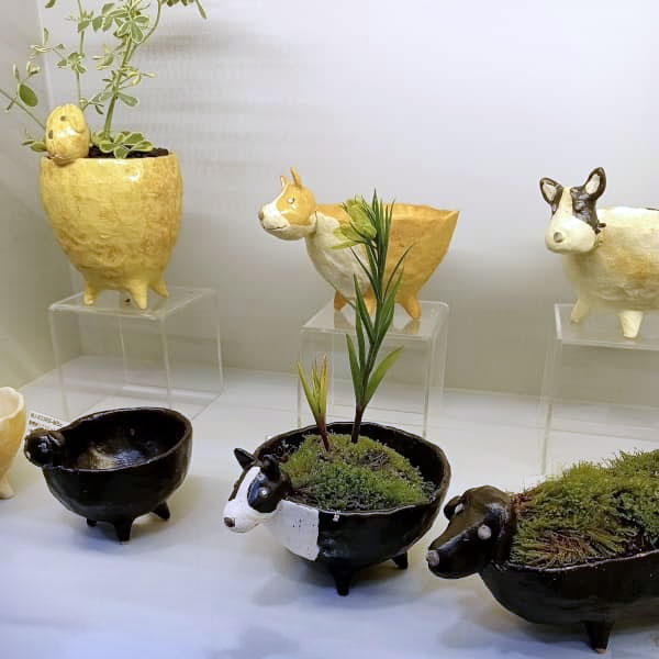 園芸ネット本店｜動物鉢柴犬 kuro M の通販【公式】