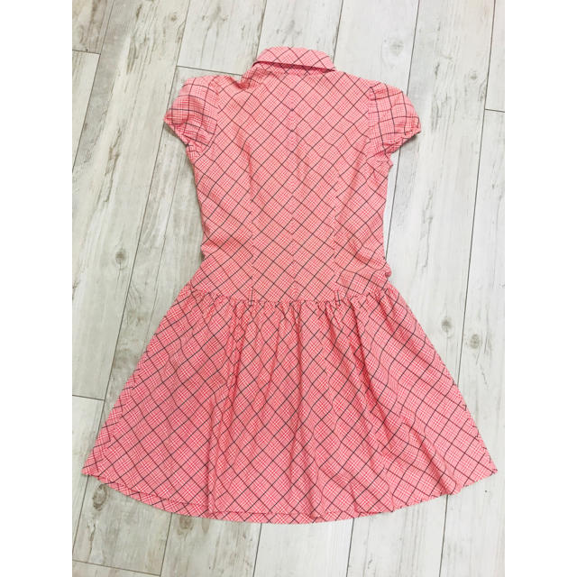 バーバリーブルーレーベル ミニワンピース フリル ノバチェック ピンク