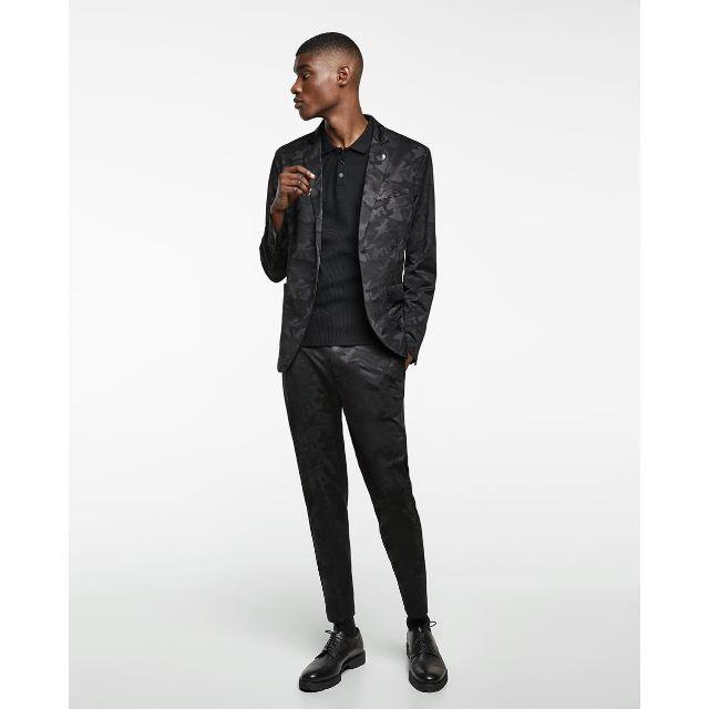 ZARA - 新品ZARAmanカモフラージュ柄ジャガードスーツブレザー44の通販
