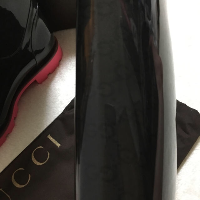 GUCCI グッチ ロングブーツ バイカラー 長靴 ロゴ レイン グッチ♡GG柄