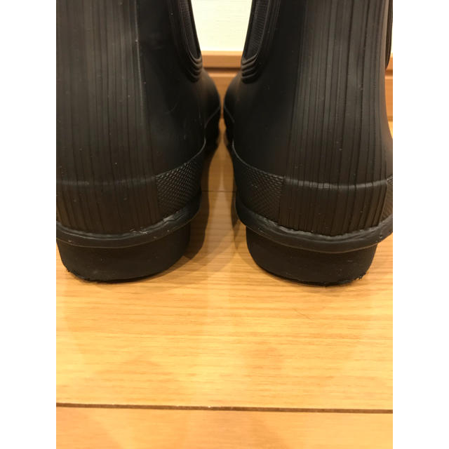 ほぼ未使用】HUNTER レインブーツ ラバー 黒 UK7 ロング ベルト ほぼ未