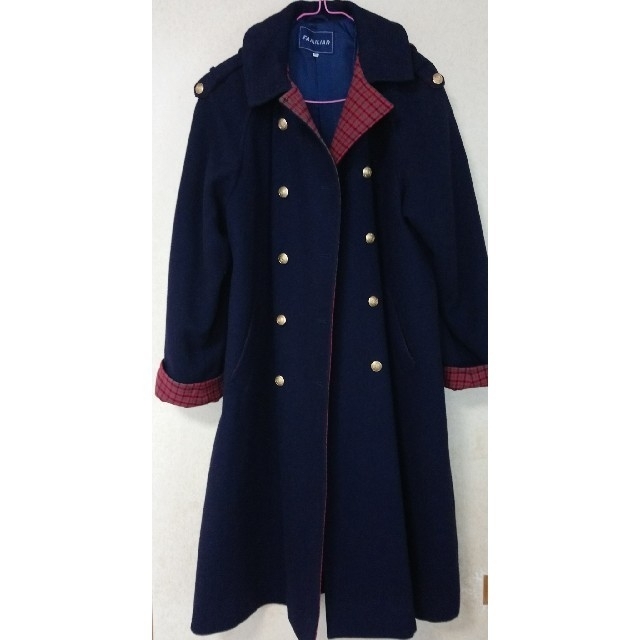 familiar - ファミリア ファミリアチェック紺コート 160 大人でも❣の