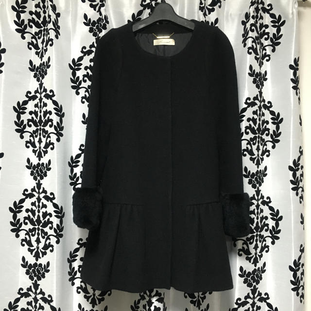 スピックアンドスパン CNフーディーライナー3WAYブルゾン ブラック 38